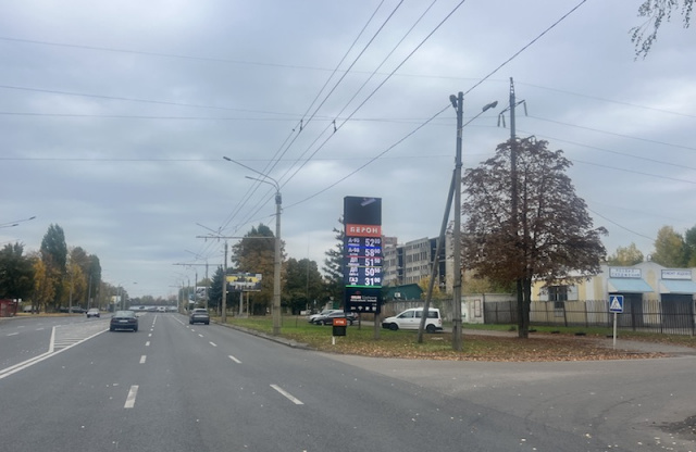 Щит 6x3,  ул.Сумгаїтська АЗС ПЕРОН торг центр ВАГОНКА